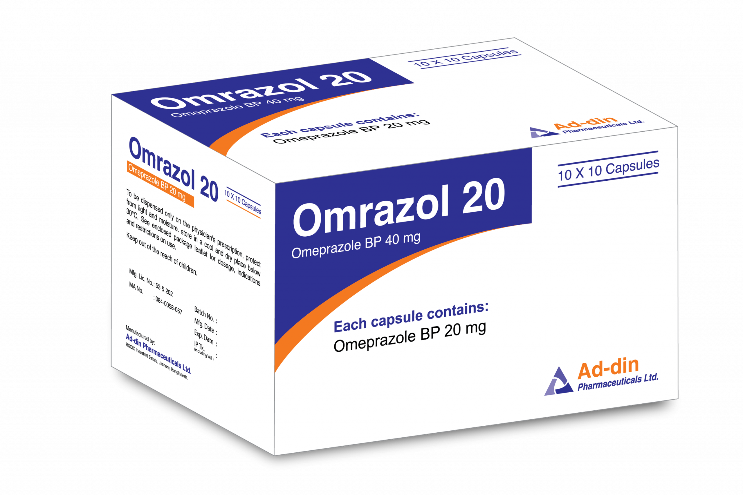 Omrazole 20 mg (100 Pcs)