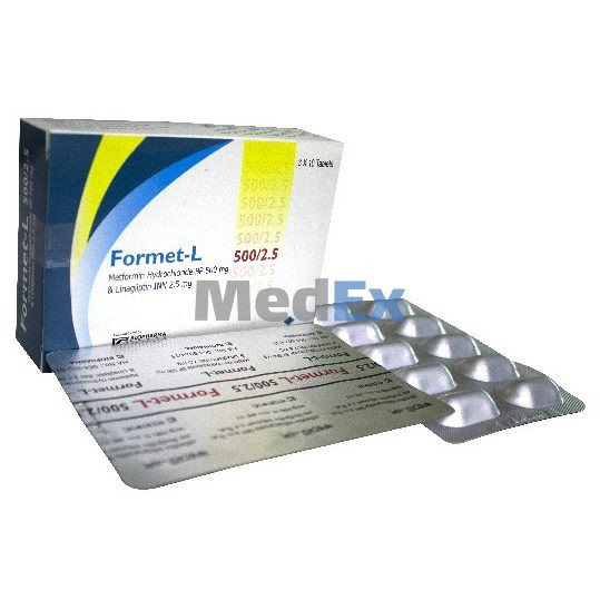 Formet L - 500/2.5 mg (30 Pcs)