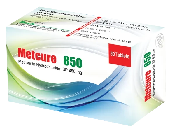Metcure - 850 mg (50 Pcs)
