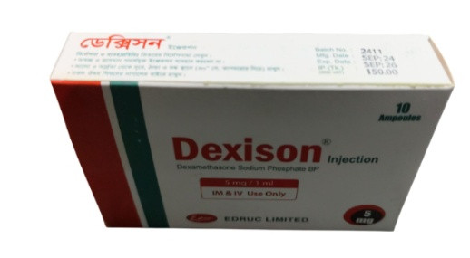Dexison Inj - 5 mg (10 Pcs)