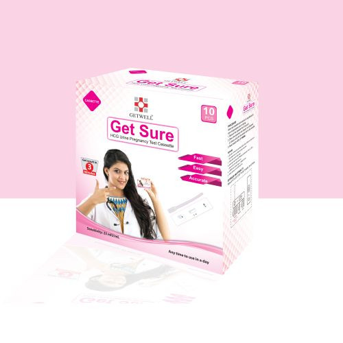Get sure Pregnancy test cassette - (12 Pcs)