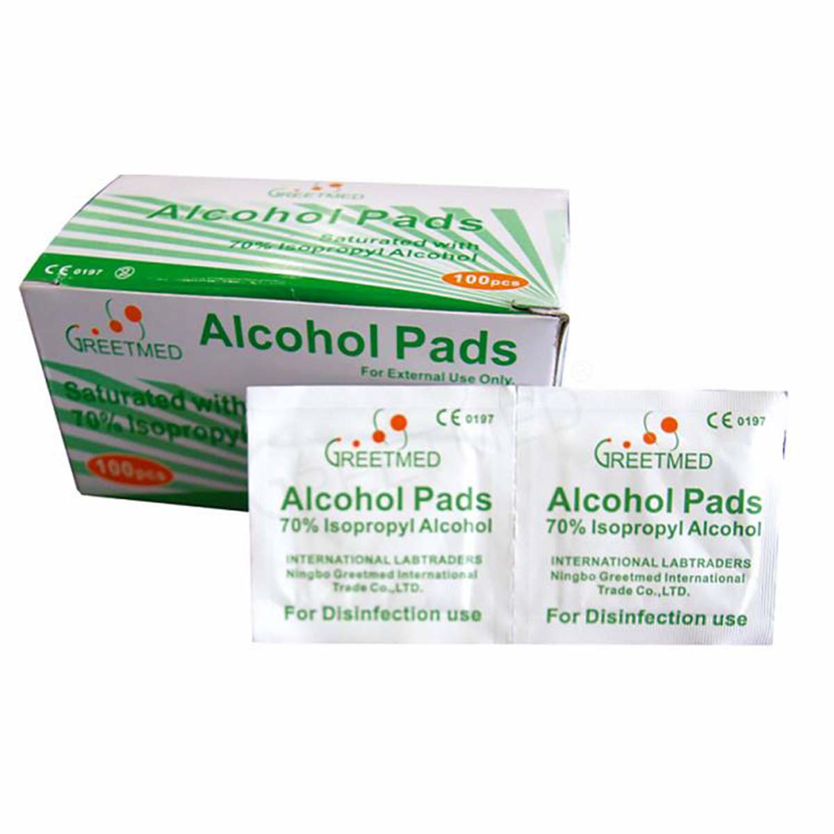 Alcohol Pad Green - (100 Pcs Pack)