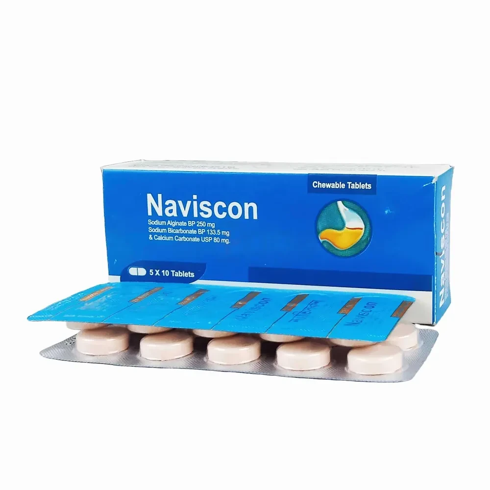 Naviscon - 250 mg + 133.5 mg + 80 mg (50 Pcs)