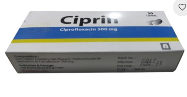 Ciprin - 500 mg (30 Pcs)