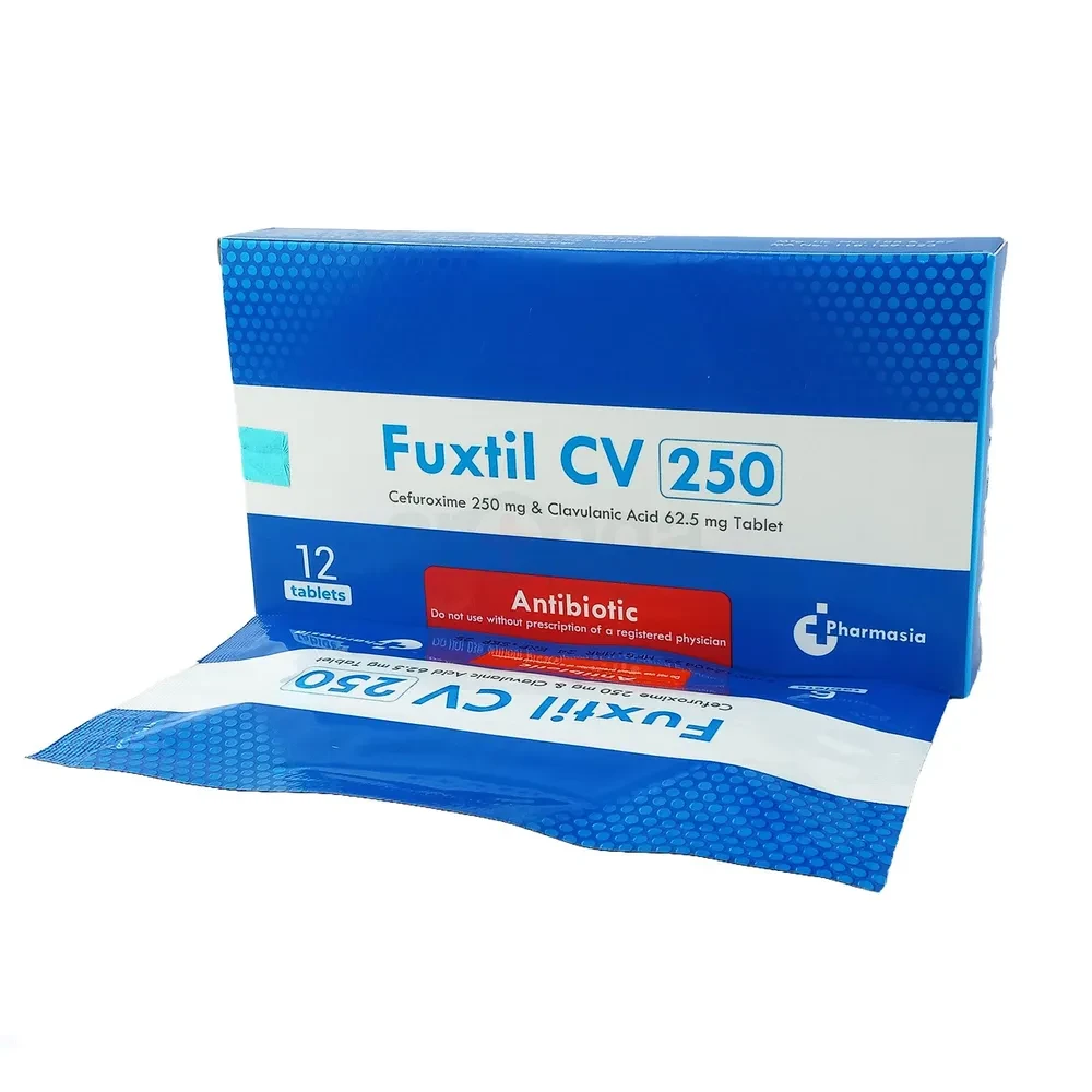 Fuxtil CV - 250 mg + 62.5 mg (12 Pcs)