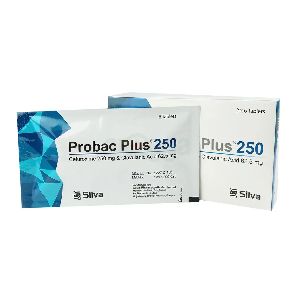 Probac Plus - 250 mg + 62.5 mg (12 Pcs)