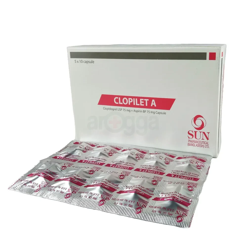 Clopilet A 75/75 mg (50 Pcs)