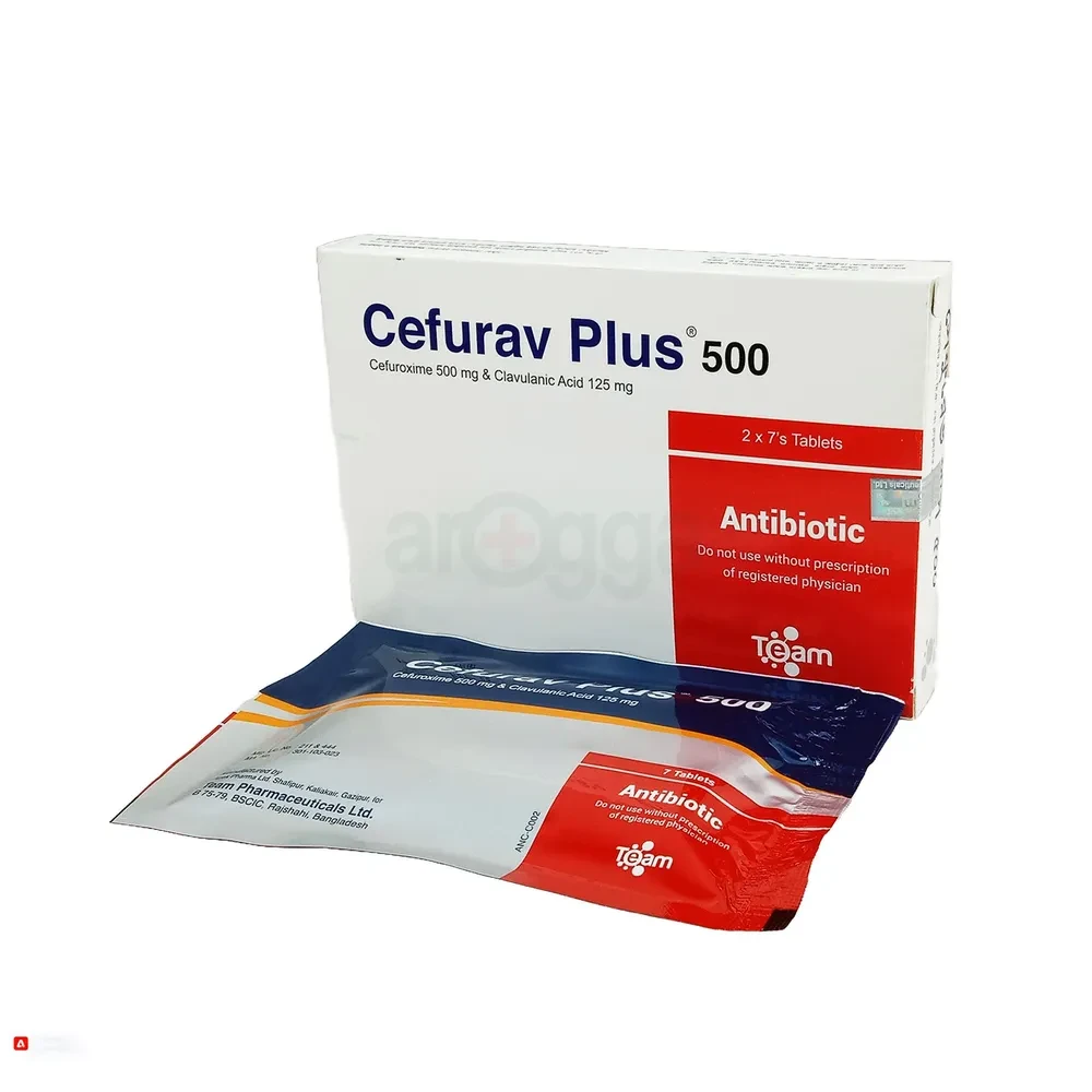 Cefurav Plus - 500 mg + 125 mg (14 Pcs)
