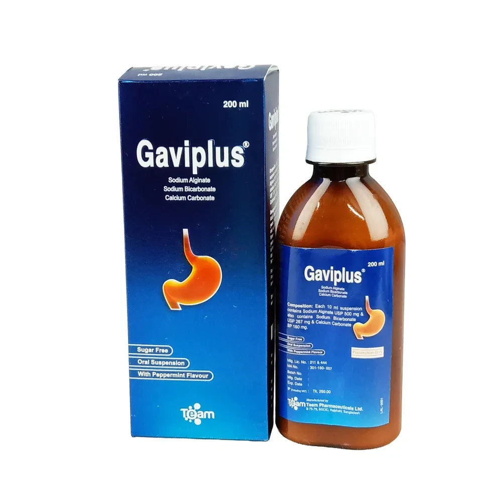 Gaviplus - (500 mg + 267 mg + 160 mg ) 10 ml (200 ml) 1 Pcs