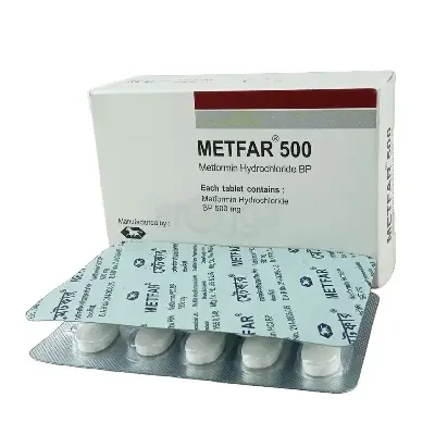 Metfar - 500 mg (50 Pcs)