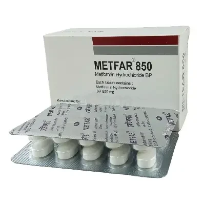 Metfar 850 mg (50 Pcs)