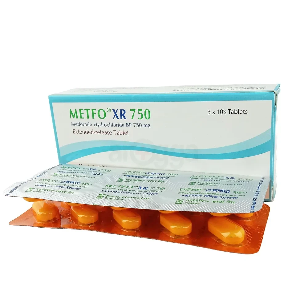 Metfo XR 750 mg (30 Tab)