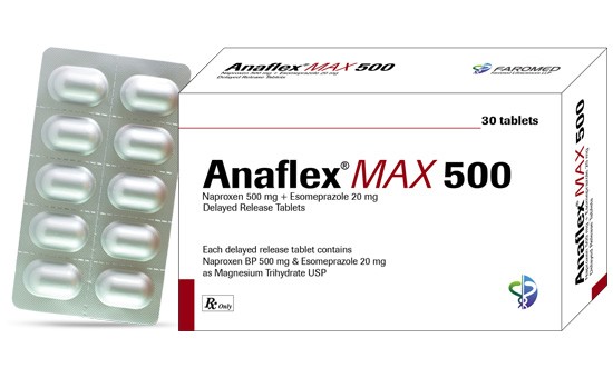 Anaflex Max 500 + 20 mg (50 Pcs)