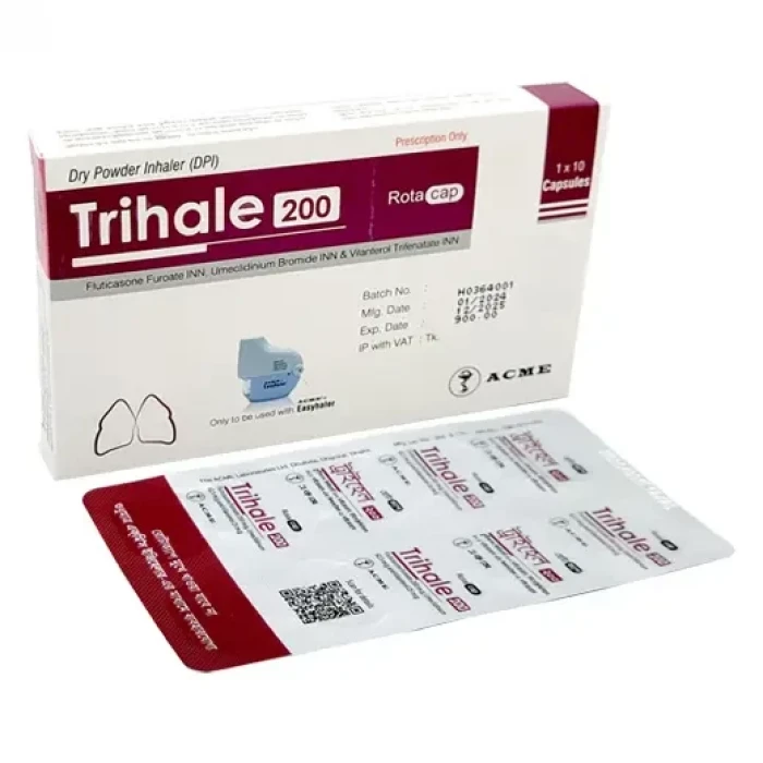 Trihale 200 + 62.5 + 25 mcg (10 Pcs)