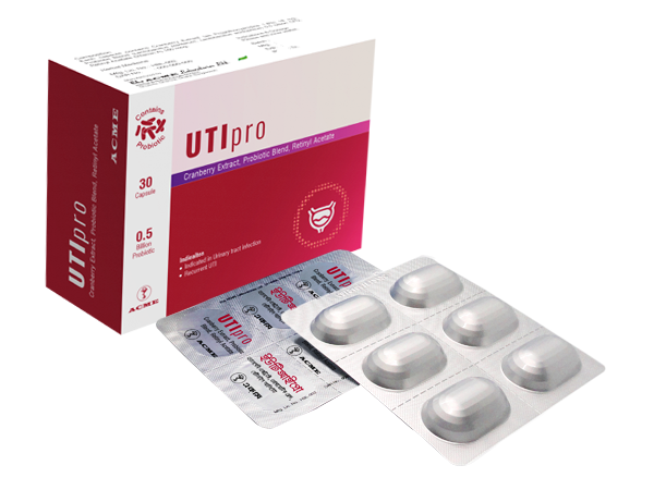 UTIpro 18 mg + 0.5 Billion CFU + 160 Mcg (30 Pcs)
