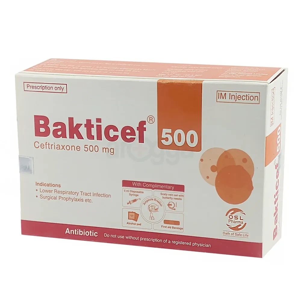 Bakticef 500 inj (1 Box)