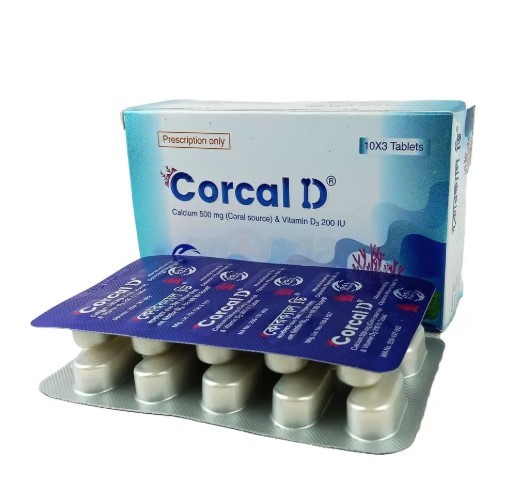Corcal D 500 mg + 200 IU (30 Pcs)
