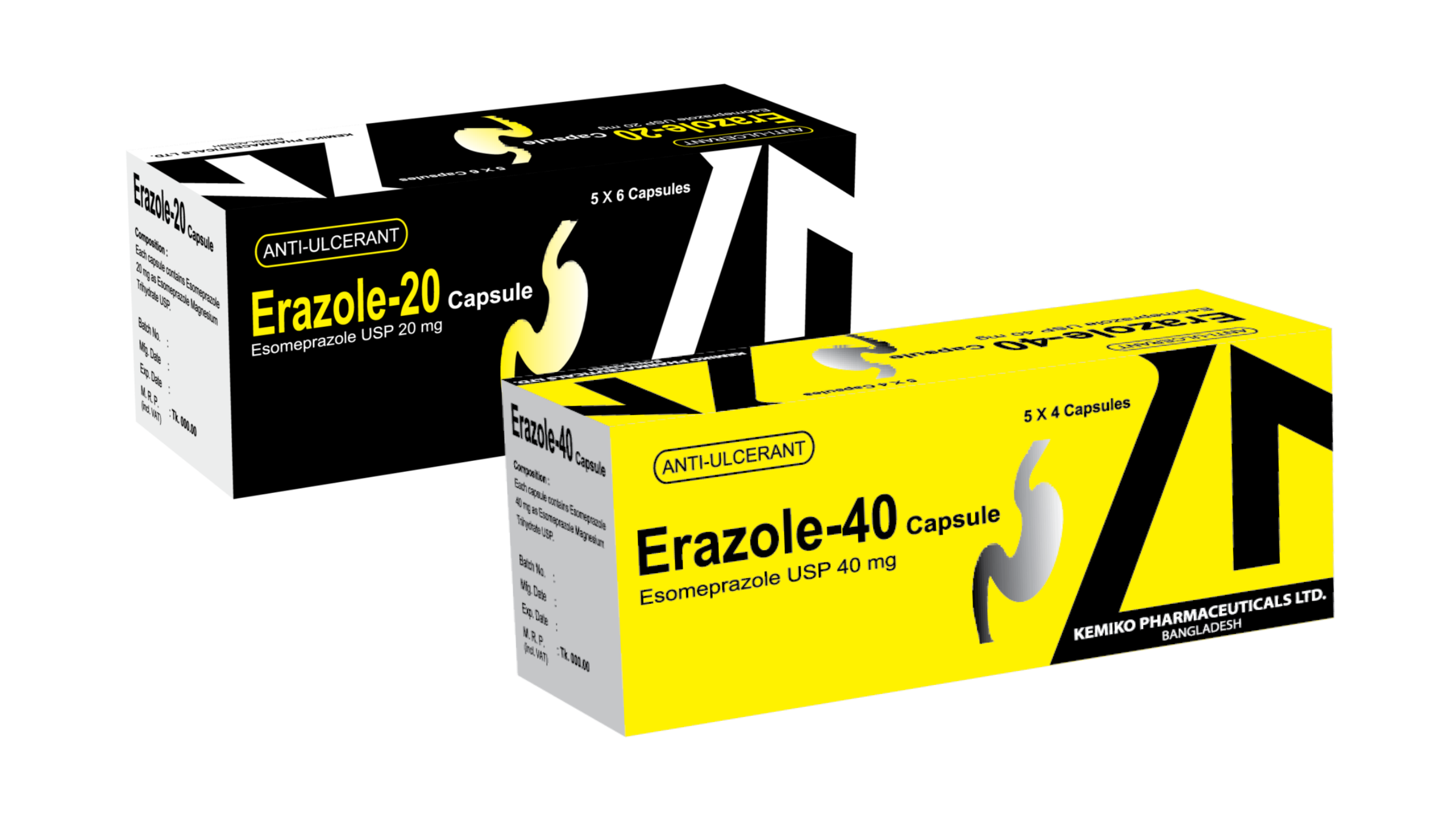 Erazole 40 mg (20 Pcs)