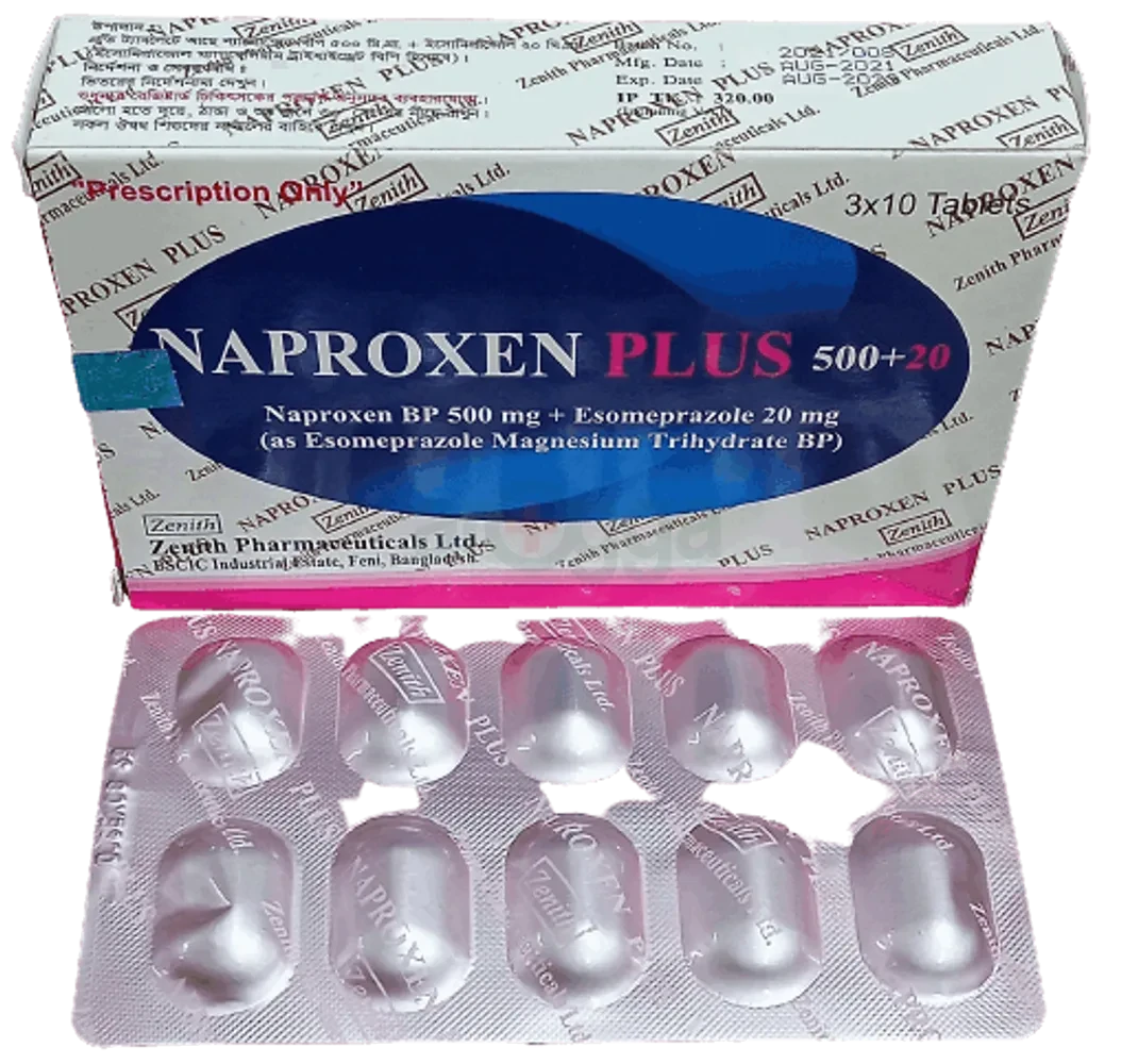 Naproxen Plus 500 + 20 mg (30 Pcs)