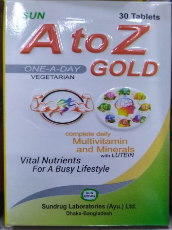 A to Z Gold Tab Sundrug (30 Pcs)