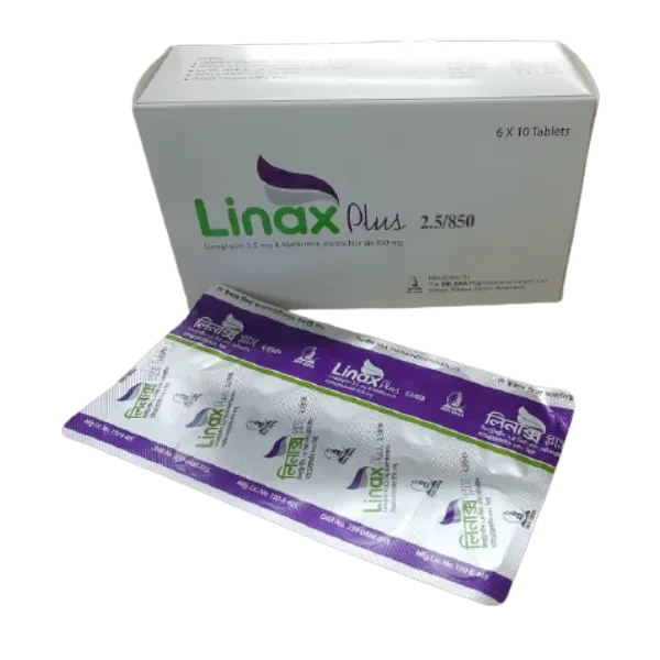 Linax Plus 2.5/850 mg (60 Tab)