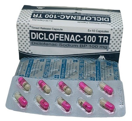Diclofenac TR 100 mg (50 Cap)