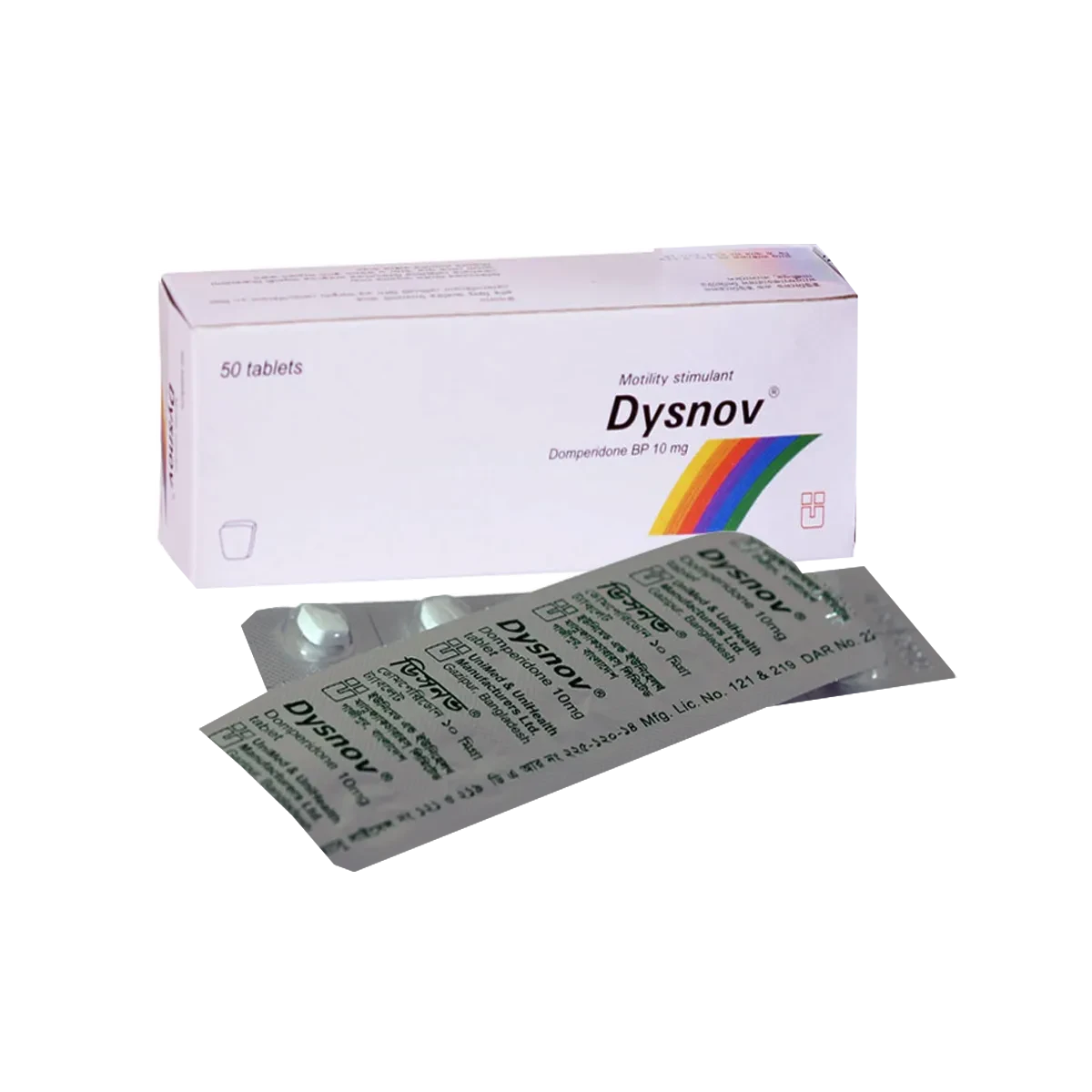 Dysnov 10 mg (50 Tab)
